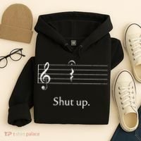Funny Music Cute Gift Shut Up Quarter Rest And Fermata Hoodie thumb 4