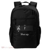 Funny Music Cute Gift Shut Up Quarter Rest And Fermata Backpack thumb 0