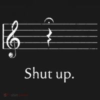 Funny Music Cute Gift Shut Up Quarter Rest And Fermata Women's Hoodie thumb 2