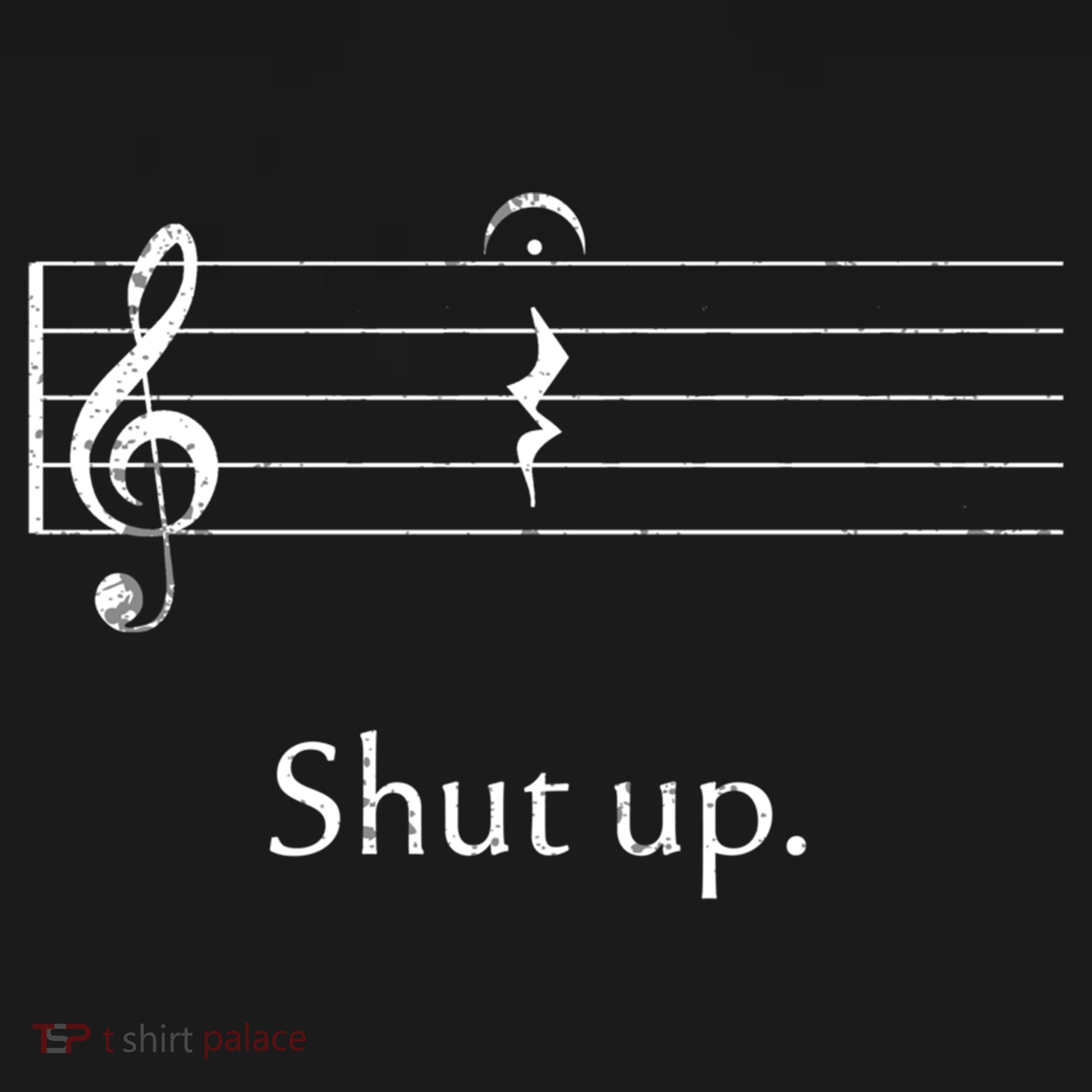 Funny Music Cute Gift Shut Up Quarter Rest And Fermata Baby Bodysuit