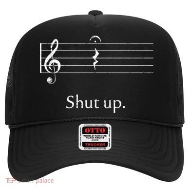 Funny Music Cute Gift Shut Up Quarter Rest And Fermata Hat