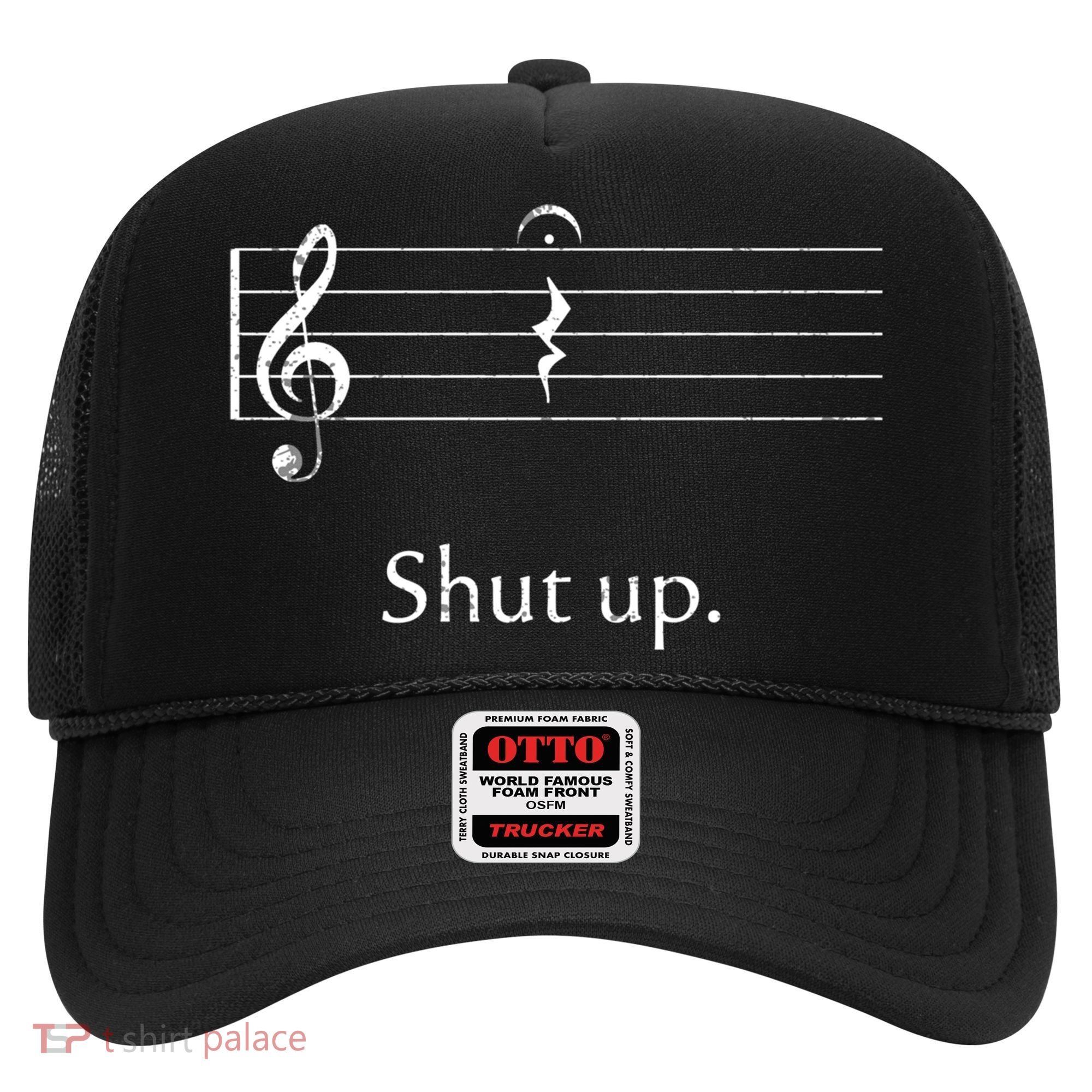 Funny Music Cute Gift Shut Up Quarter Rest And Fermata Hat