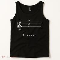 Funny Music Cute Gift Shut Up Quarter Rest And Fermata Tank Top thumb 2