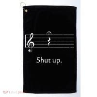 Funny Music Cute Gift Shut Up Quarter Rest And Fermata Golf Towel thumb 0