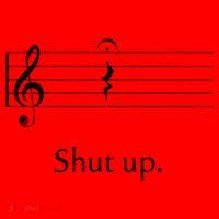 Funny Music Cute Gift Shut Up Quarter Rest And Fermata Santa Hat thumb 1
