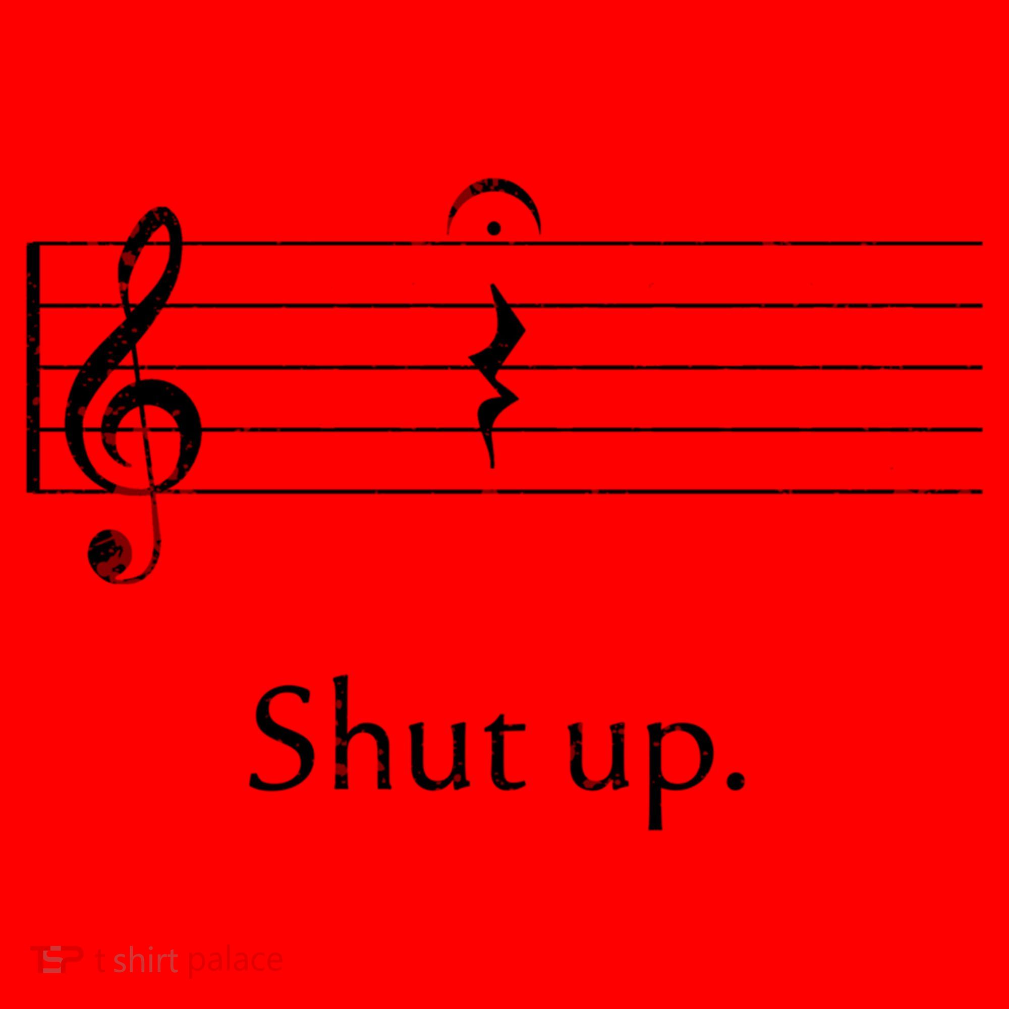 Funny Music Cute Gift Shut Up Quarter Rest And Fermata Santa Hat