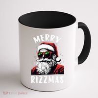 Funny Merry Christmas Rizz Santa Claus Charisma Cool Coffee Mug thumb 1