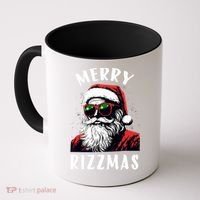 Funny Merry Christmas Rizz Santa Claus Charisma Cool Coffee Mug thumb 0