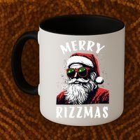 Funny Merry Christmas Rizz Santa Claus Charisma Cool Coffee Mug thumb 2