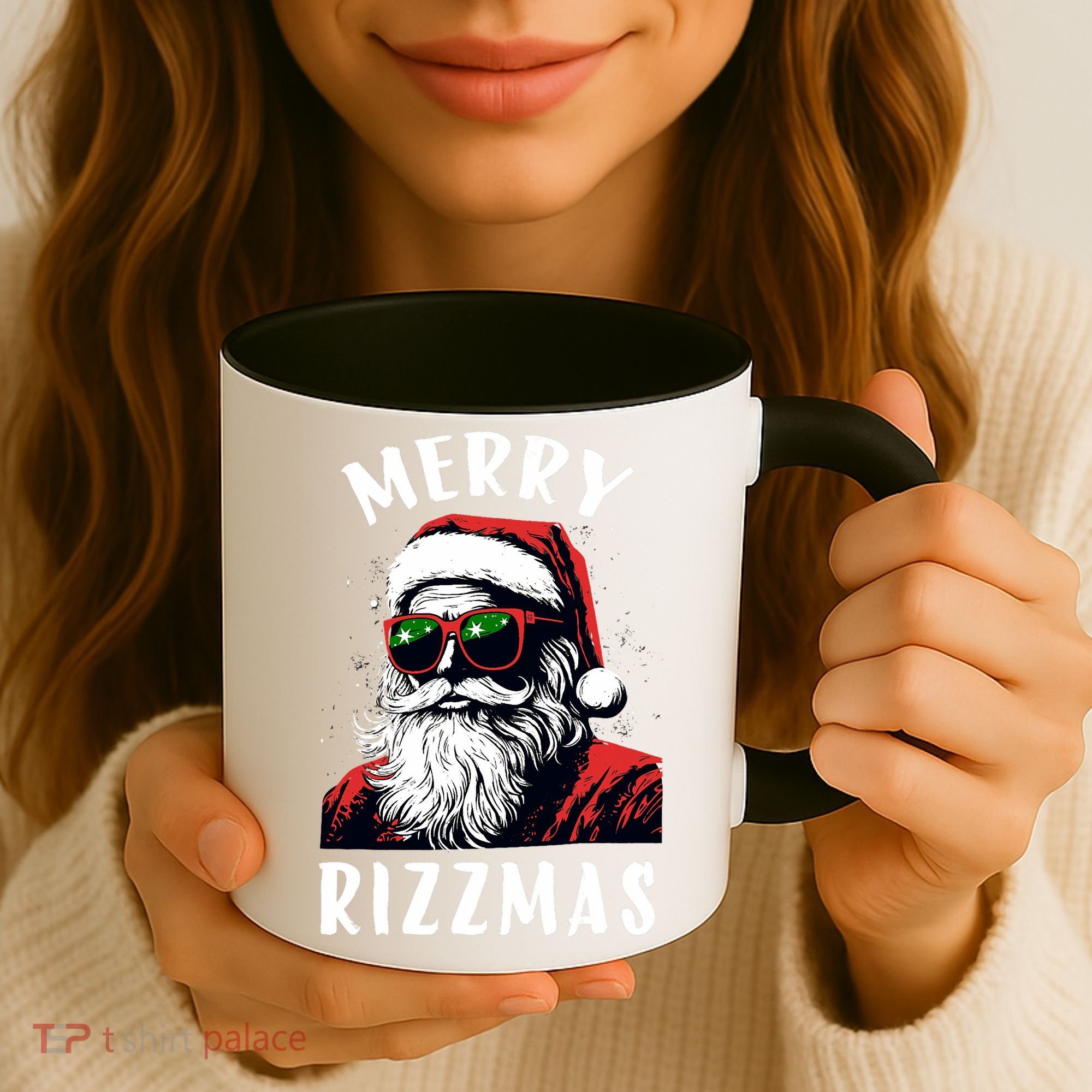 Funny Merry Christmas Rizz Santa Claus Charisma Cool Coffee Mug