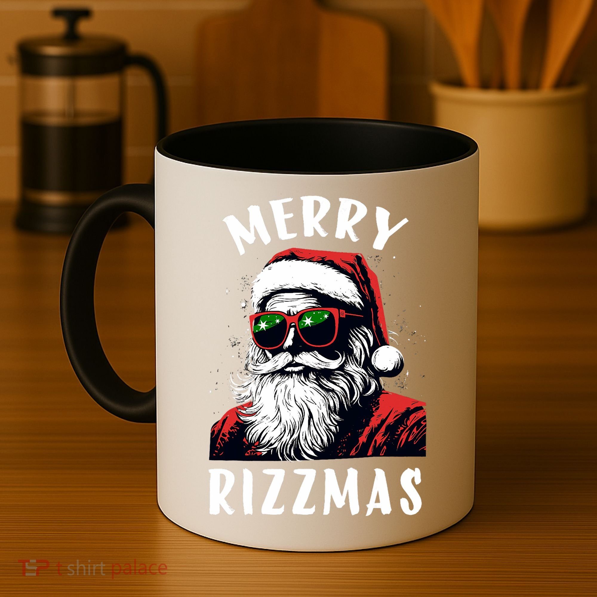 Funny Merry Christmas Rizz Santa Claus Charisma Cool Coffee Mug