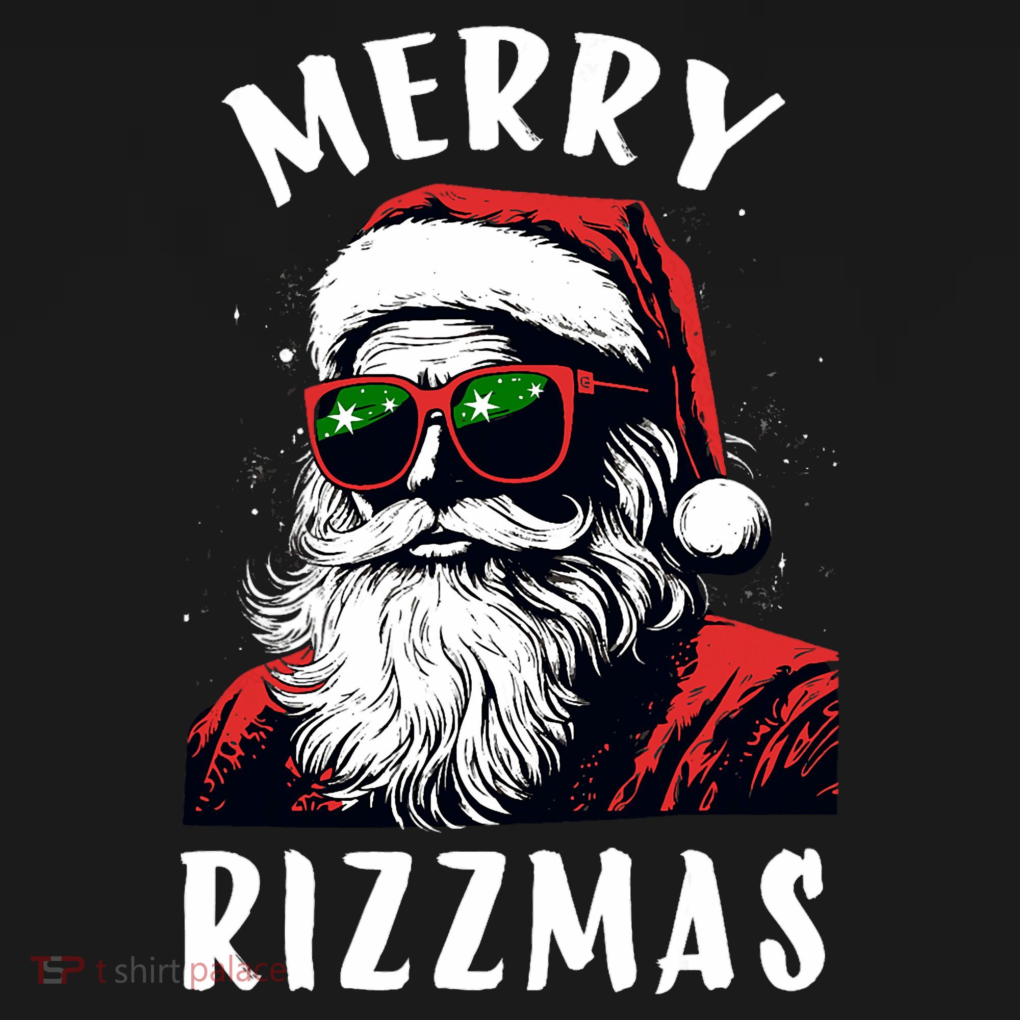 Funny Merry Christmas Rizz Santa Claus Charisma Cool Women's Hoodie