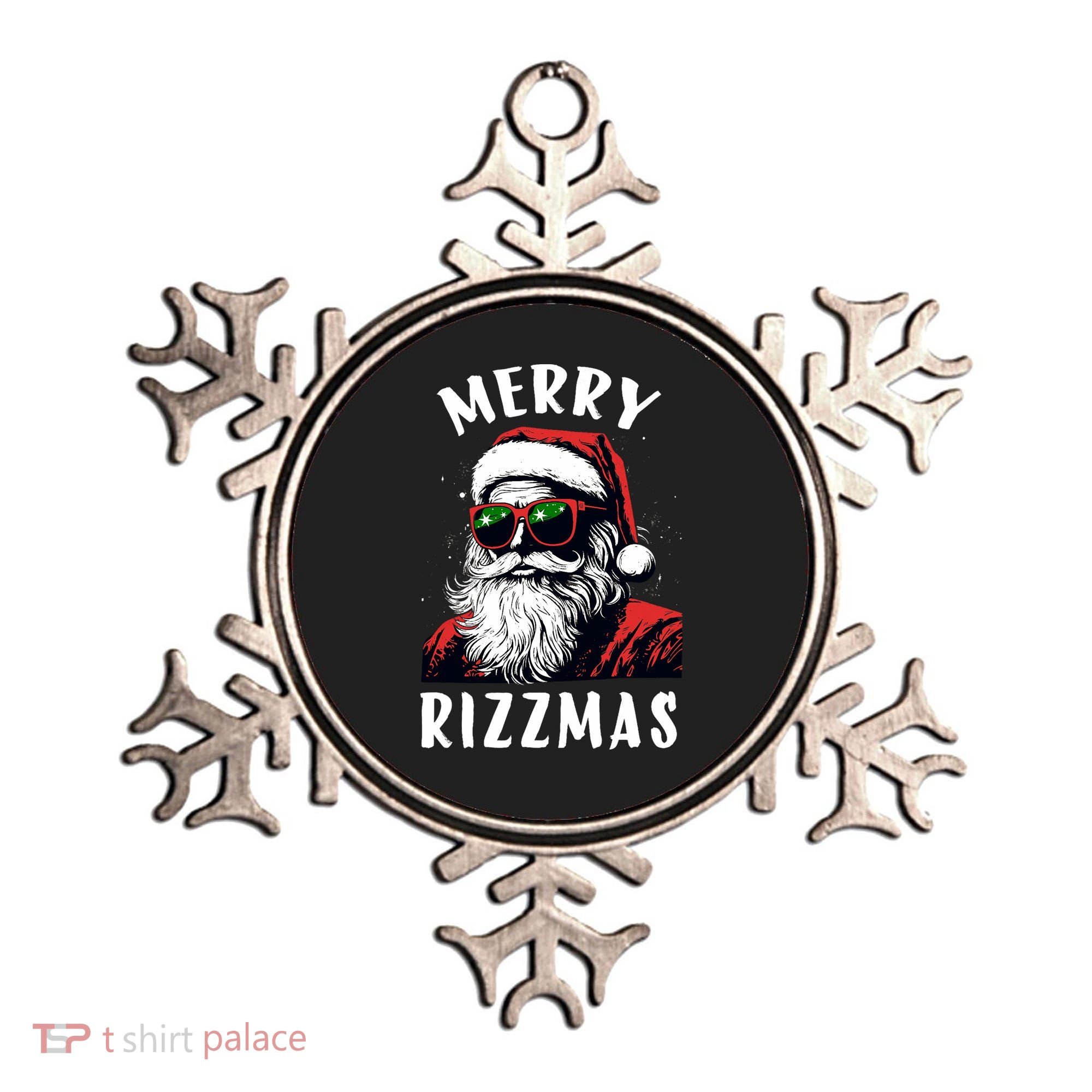 Funny Merry Christmas Rizz Santa Claus Charisma Cool Ornament