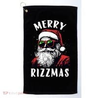 Funny Merry Christmas Rizz Santa Claus Charisma Cool Golf Towel thumb 0