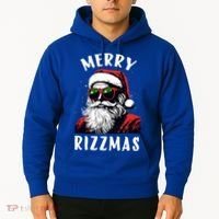 Funny Merry Christmas Rizz Santa Claus Charisma Cool Hoodie thumb 2