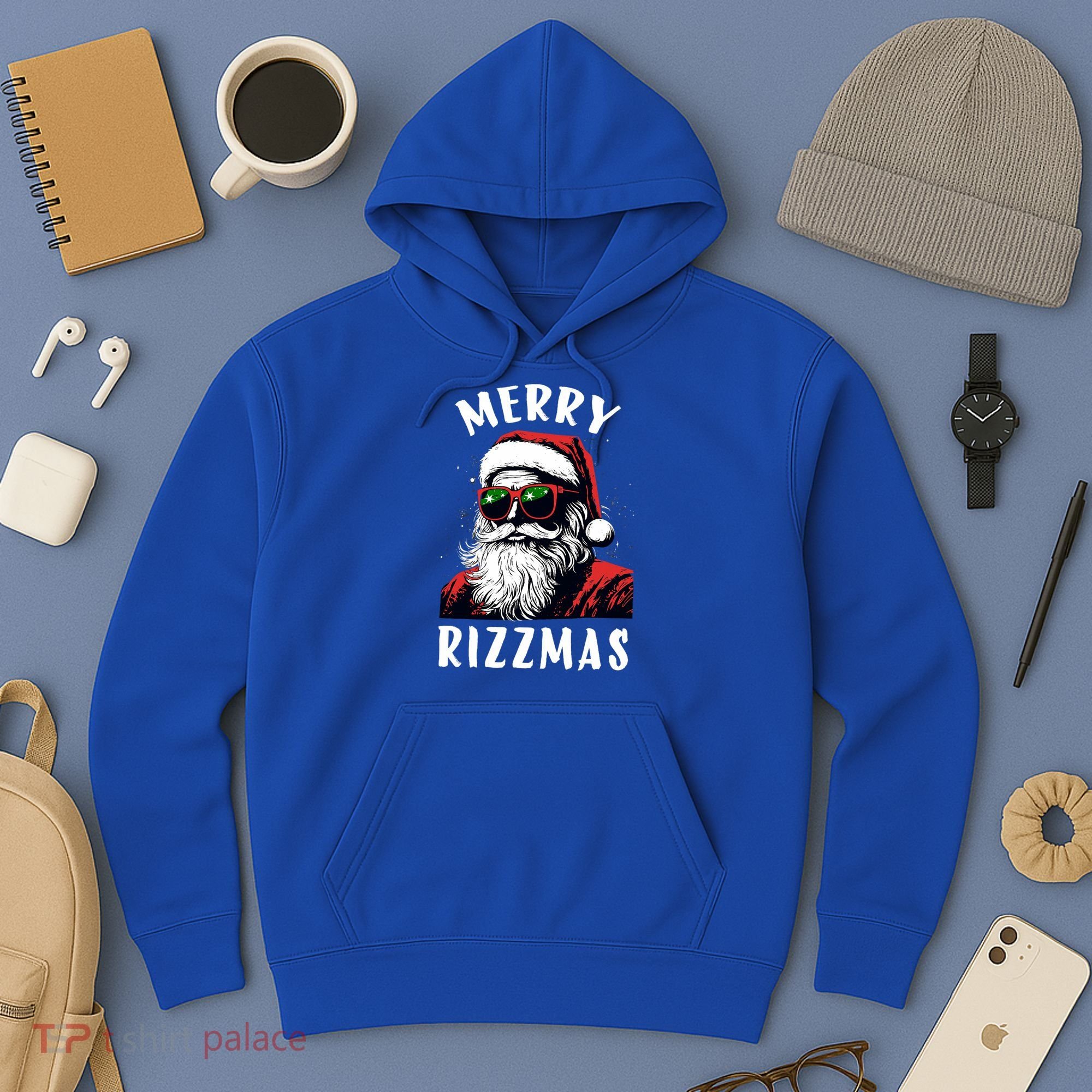 Funny Merry Christmas Rizz Santa Claus Charisma Cool Hoodie