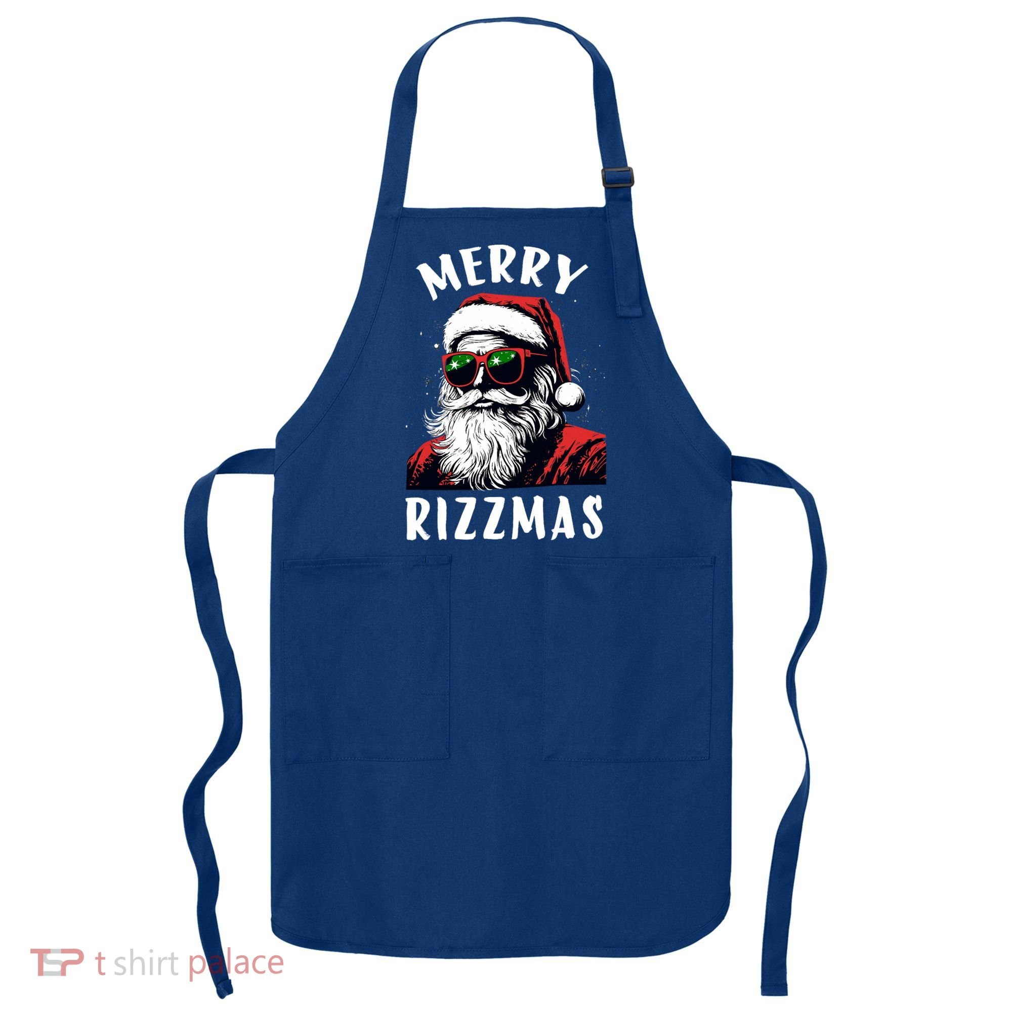 Funny Merry Christmas Rizz Santa Claus Charisma Cool Apron