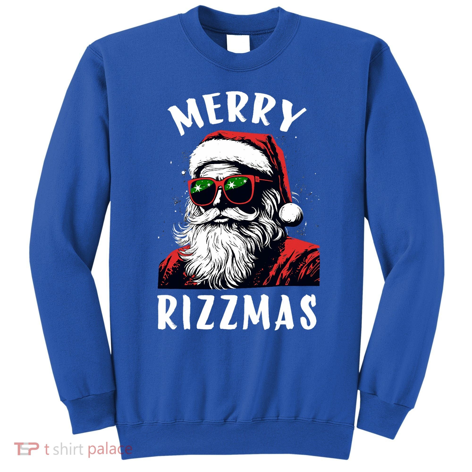 Funny Merry Christmas Rizz Santa Claus Charisma Cool Sweatshirt