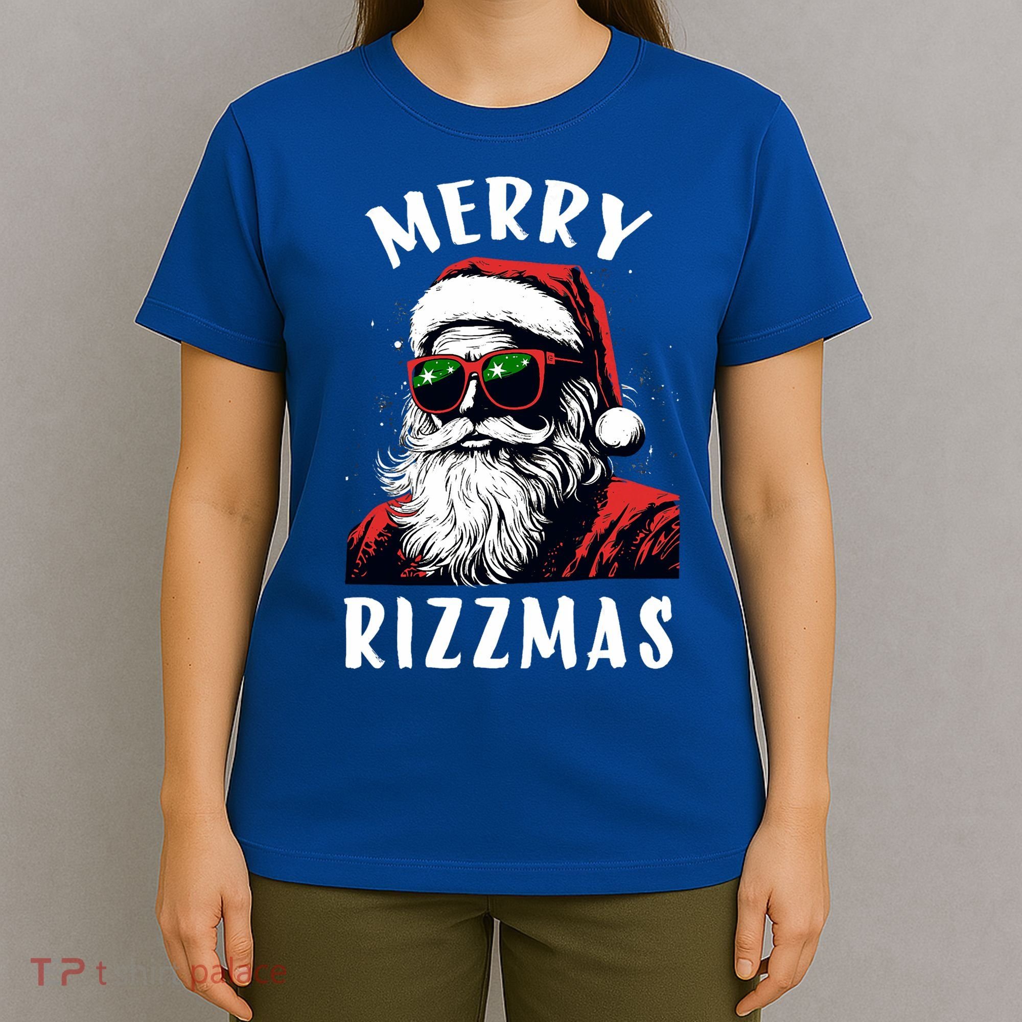 Funny Merry Christmas Rizz Santa Claus Charisma Cool T-Shirt