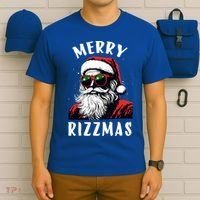 Funny Merry Christmas Rizz Santa Claus Charisma Cool T-Shirt thumb 6