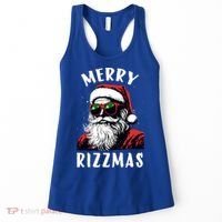 Funny Merry Christmas Rizz Santa Claus Charisma Cool Women's Tank Top thumb 0