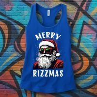 Funny Merry Christmas Rizz Santa Claus Charisma Cool Women's Tank Top thumb 3