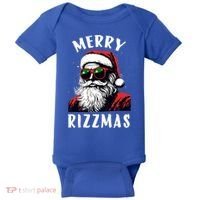 Funny Merry Christmas Rizz Santa Claus Charisma Cool Baby Bodysuit thumb 0
