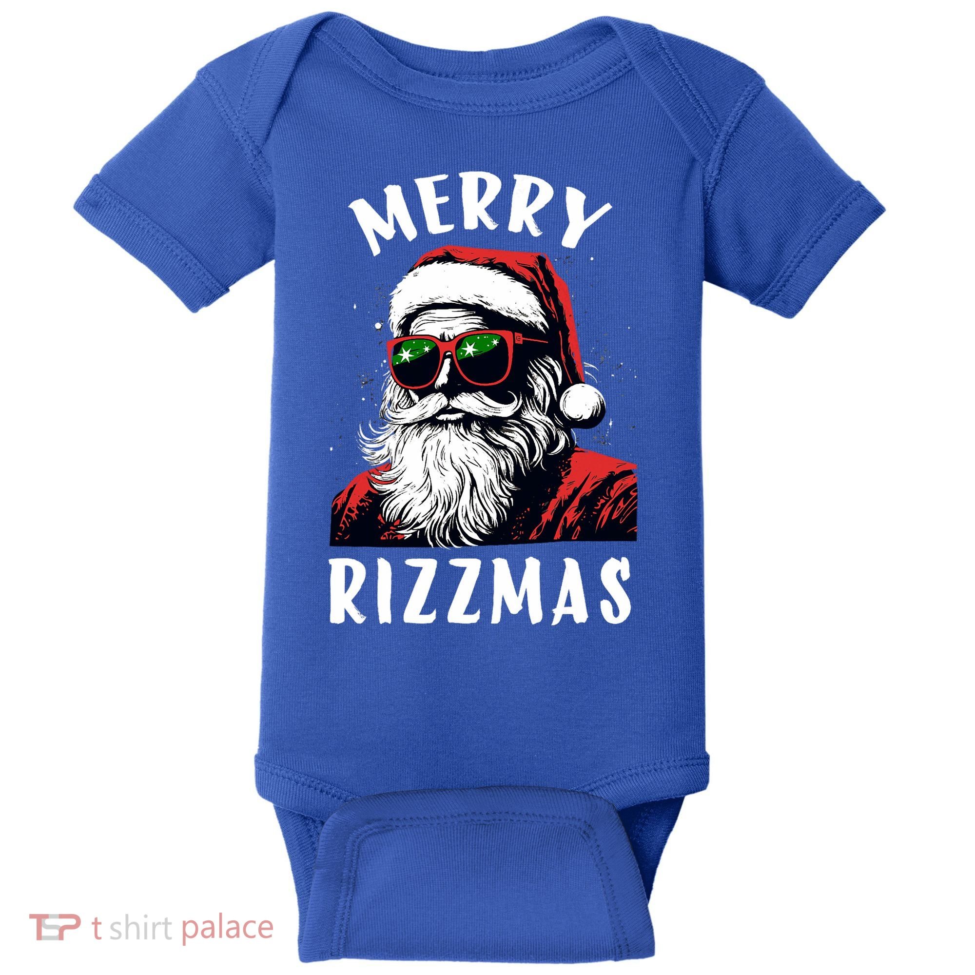 Funny Merry Christmas Rizz Santa Claus Charisma Cool Baby Bodysuit