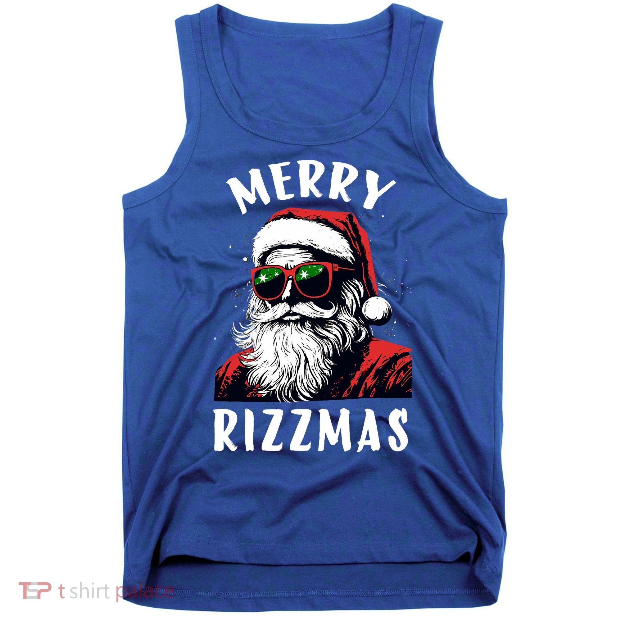 Funny Merry Christmas Rizz Santa Claus Charisma Cool Tank Top