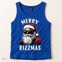 Funny Merry Christmas Rizz Santa Claus Charisma Cool Tank Top thumb 2