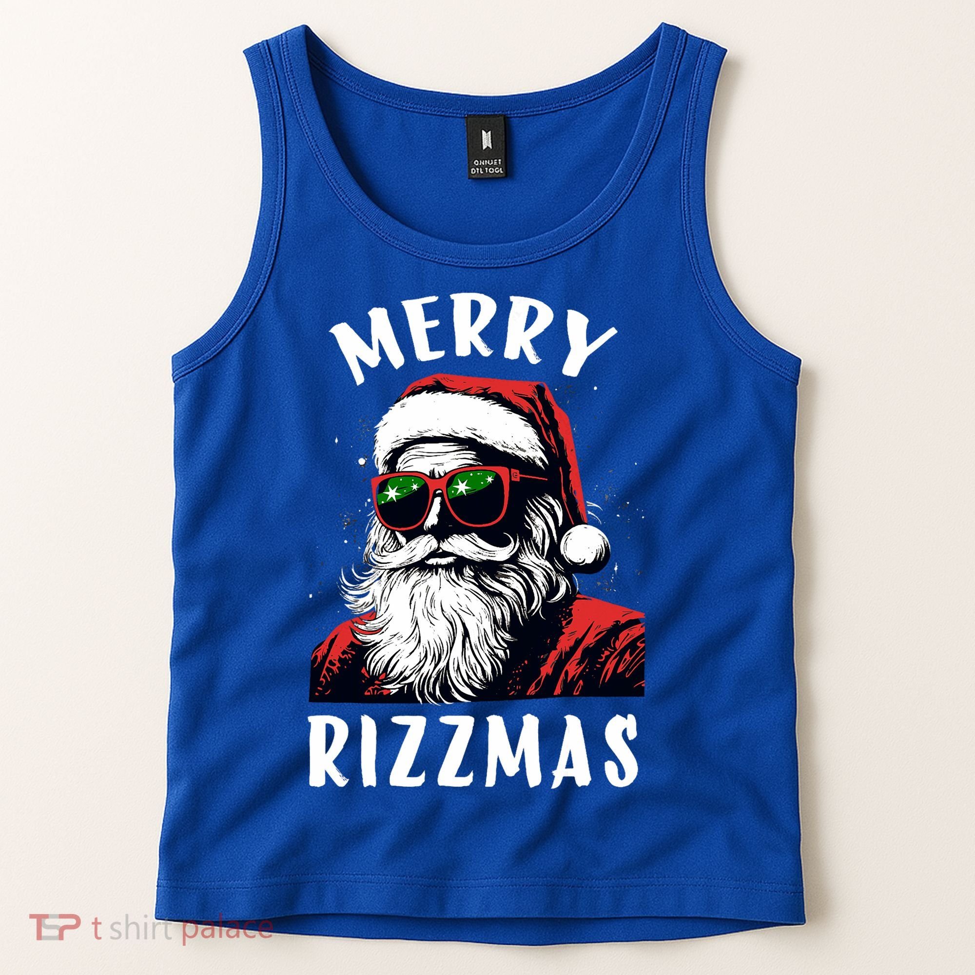Funny Merry Christmas Rizz Santa Claus Charisma Cool Tank Top