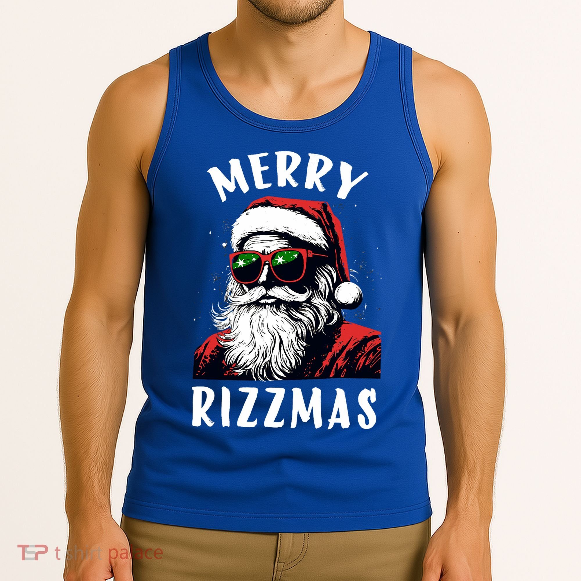 Funny Merry Christmas Rizz Santa Claus Charisma Cool Tank Top