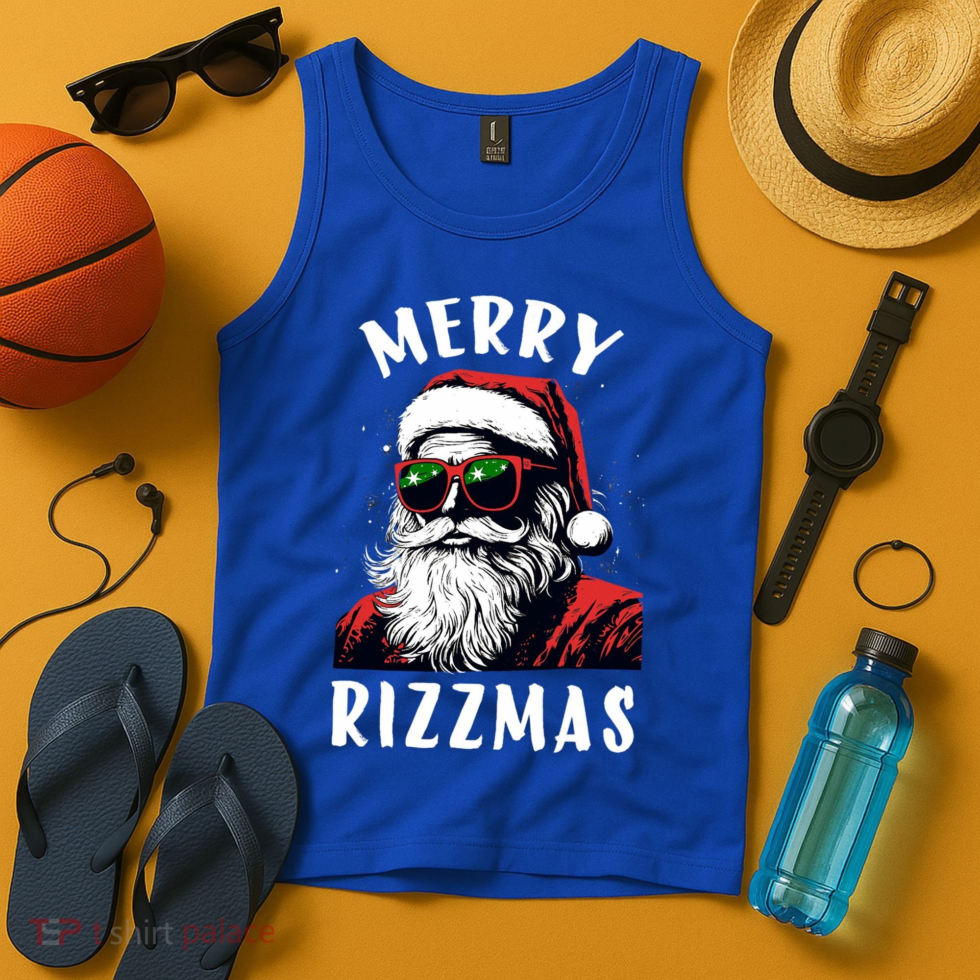 Funny Merry Christmas Rizz Santa Claus Charisma Cool Tank Top
