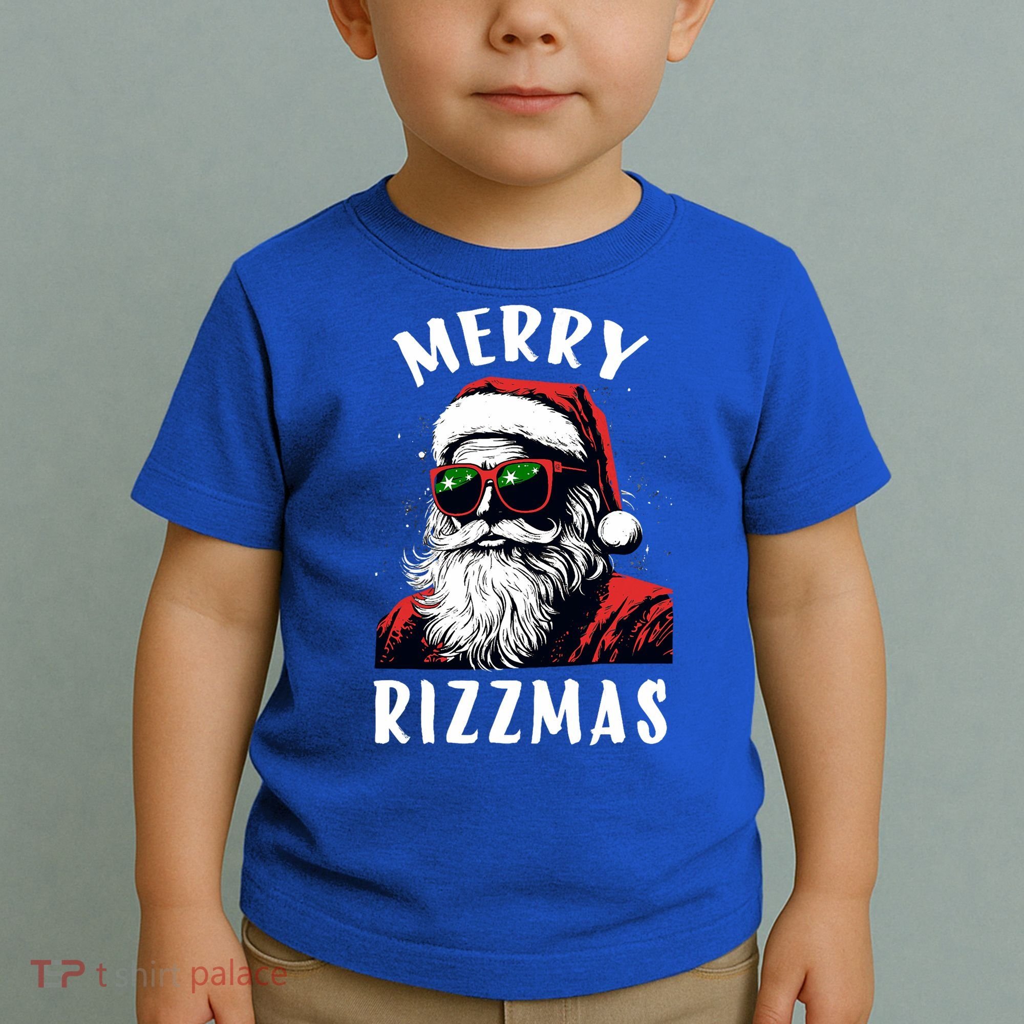 Funny Merry Christmas Rizz Santa Claus Charisma Cool Toddler T-Shirt