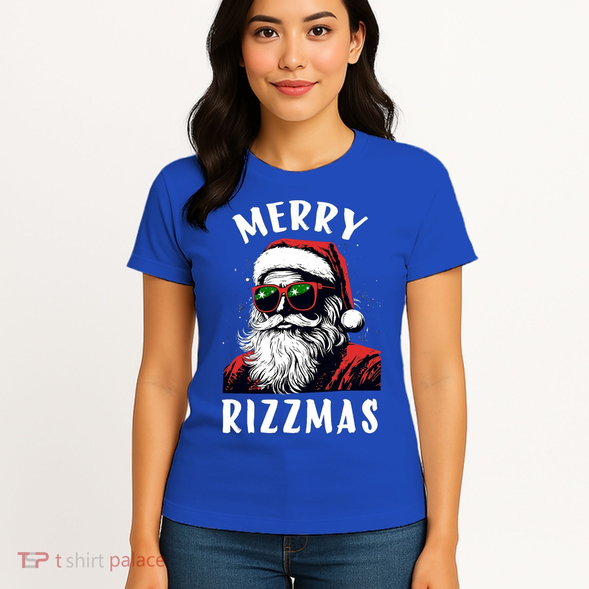 Funny Merry Christmas Rizz Santa Claus Charisma Cool Women's T-Shirt