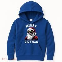 Funny Merry Christmas Rizz Santa Claus Charisma Cool Kids Hoodie thumb 0