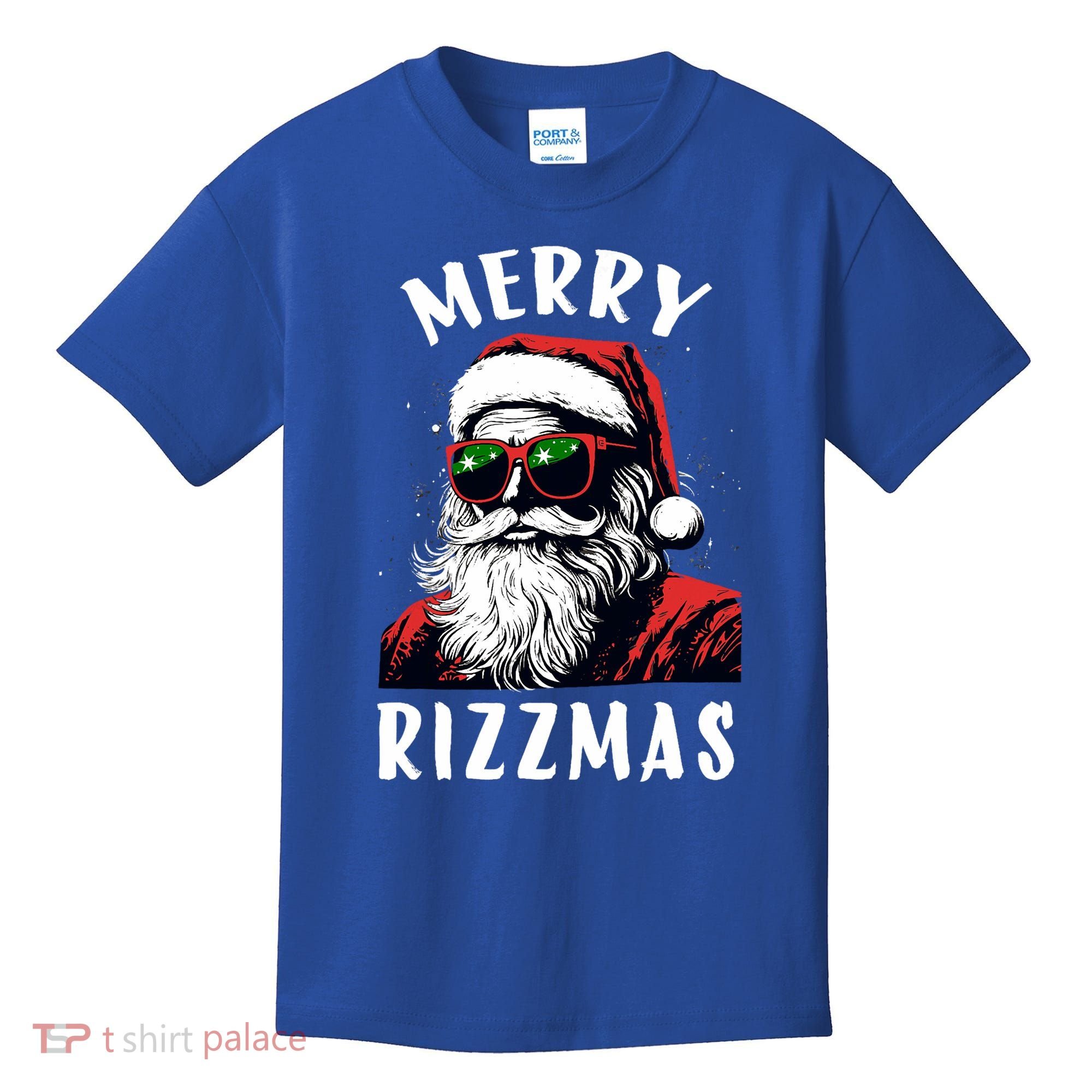 Funny Merry Christmas Rizz Santa Claus Charisma Cool Kids T-Shirt