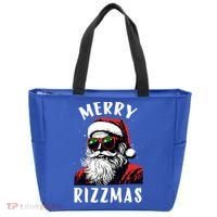 Funny Merry Christmas Rizz Santa Claus Charisma Cool Tote Bag thumb 0