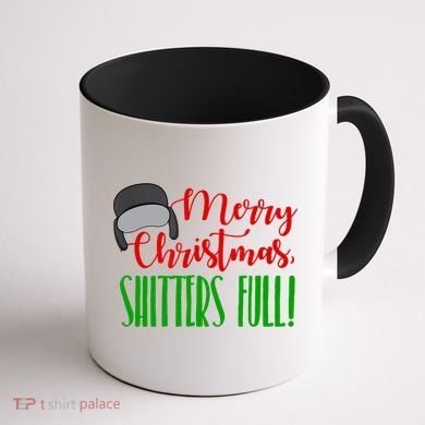 Funny Merry Christmas Quote Shitters Full Ts Mens Coffee Mug back