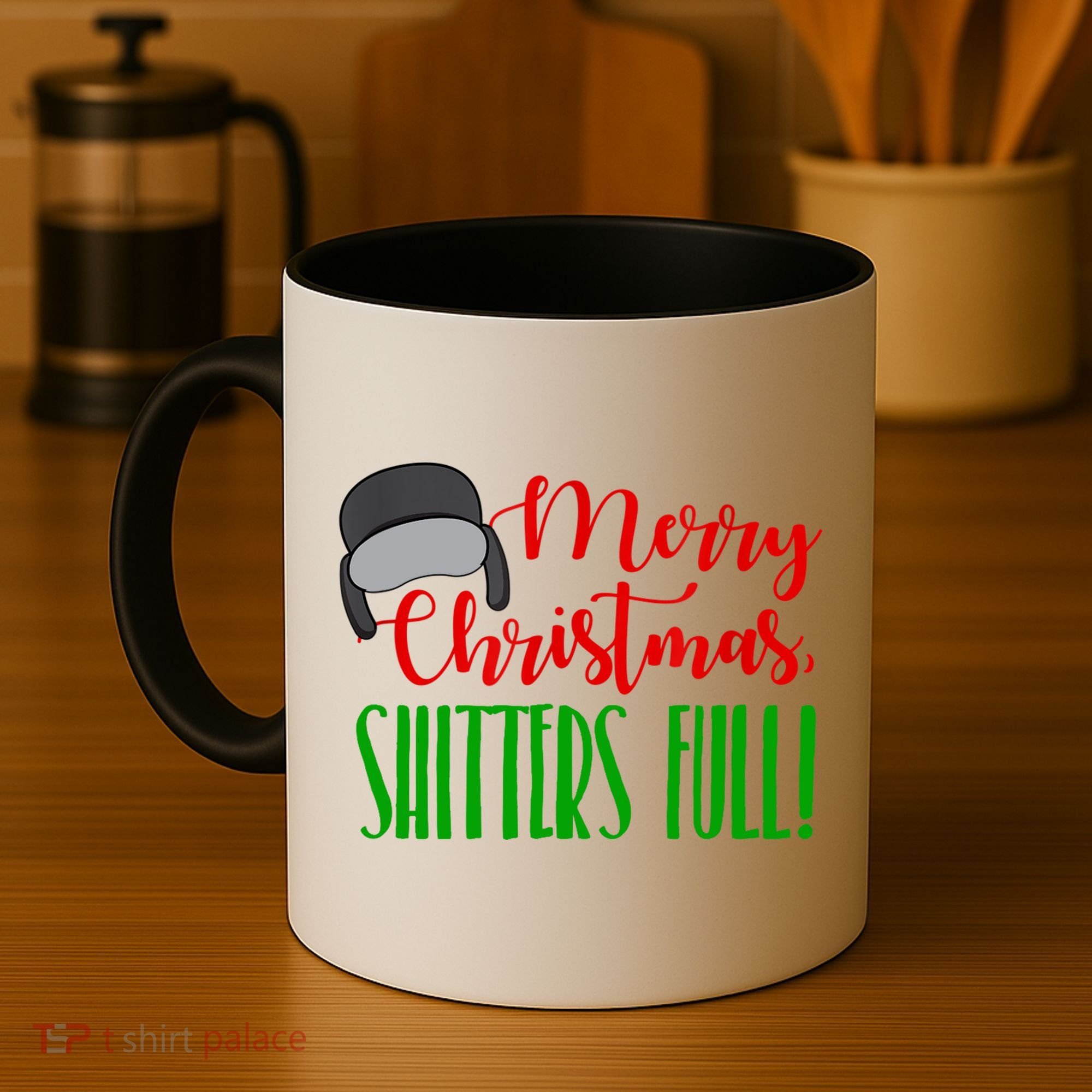 Funny Merry Christmas Quote Shitters Full Ts Mens Coffee Mug