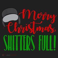 Funny Merry Christmas Quote Shitters Full Ts Mens Beanie thumb 2