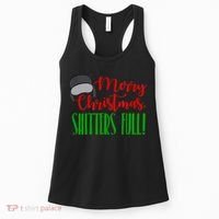 Funny Merry Christmas Quote Shitters Full Ts Mens Women's Tank Top thumb 0