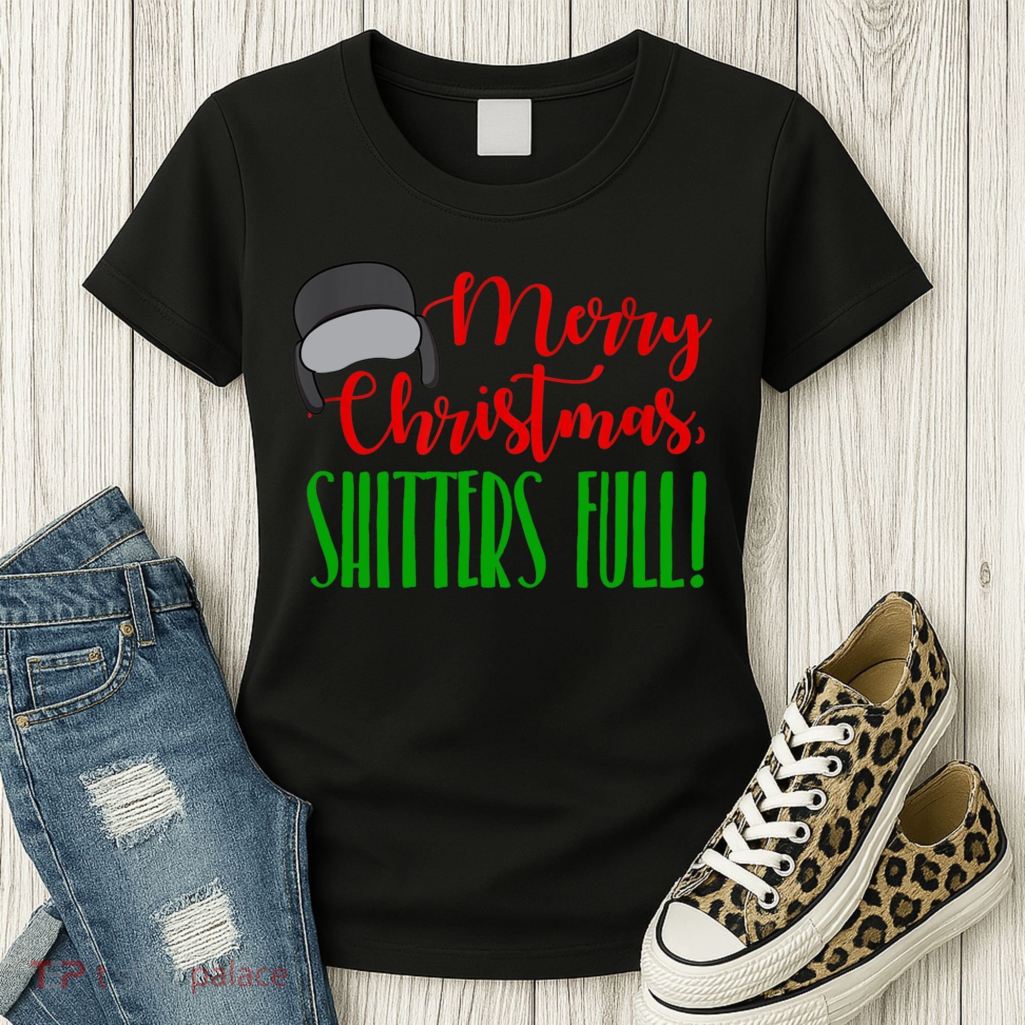 Funny Merry Christmas Quote Shitters Full Ts Mens Women's T-Shirt