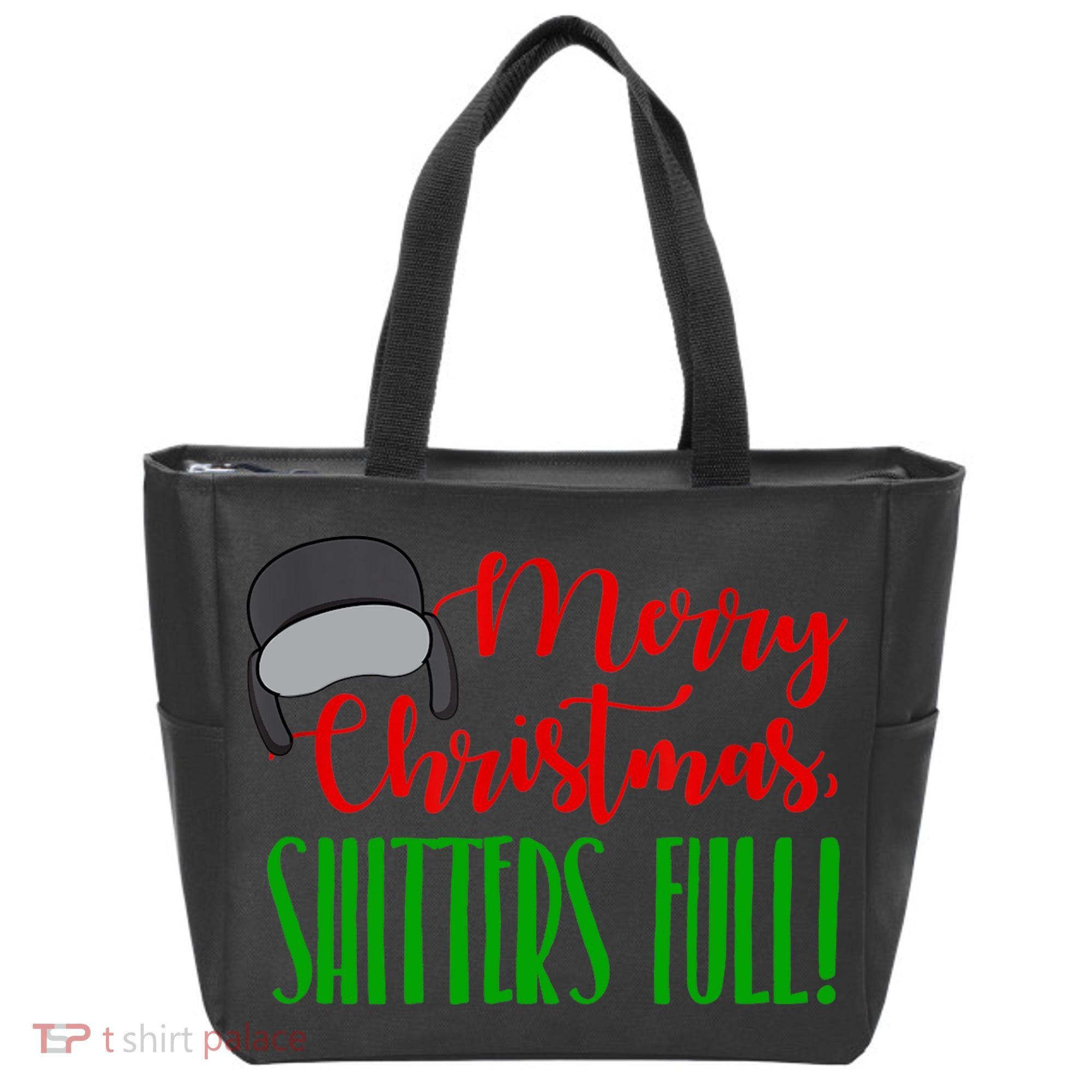 Funny Merry Christmas Quote Shitters Full Ts Mens Tote Bag