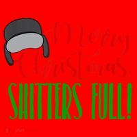 Funny Merry Christmas Quote Shitters Full Ts Mens Santa Hat thumb 1