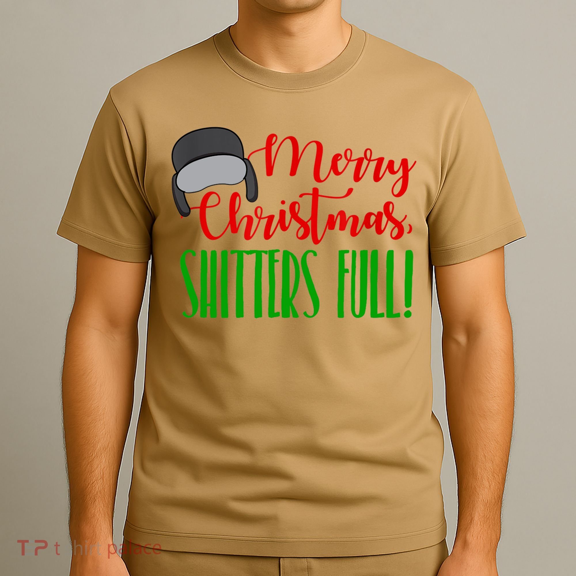 Funny Merry Christmas Quote Shitters Full Ts Mens T-Shirt