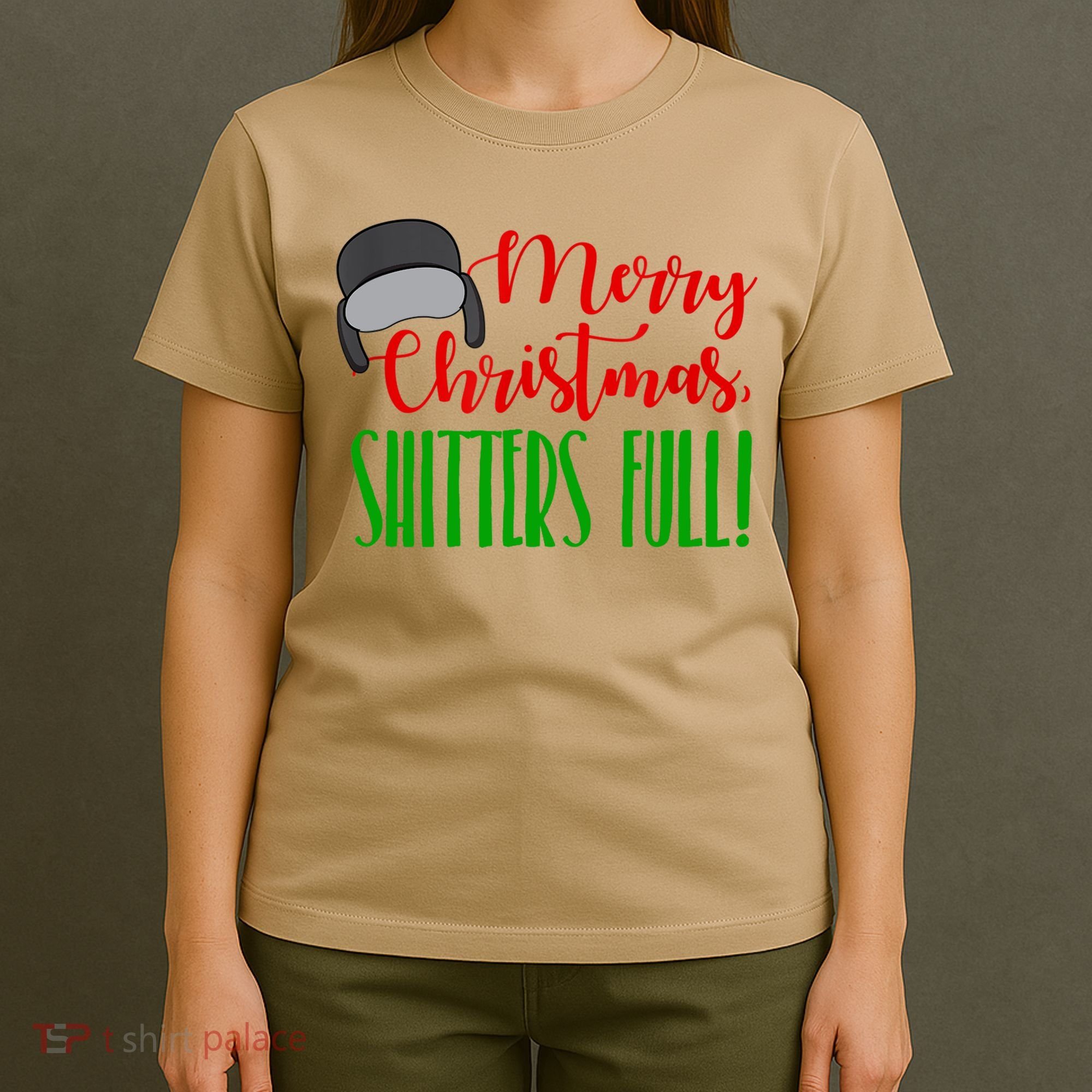 Funny Merry Christmas Quote Shitters Full Ts Mens T-Shirt