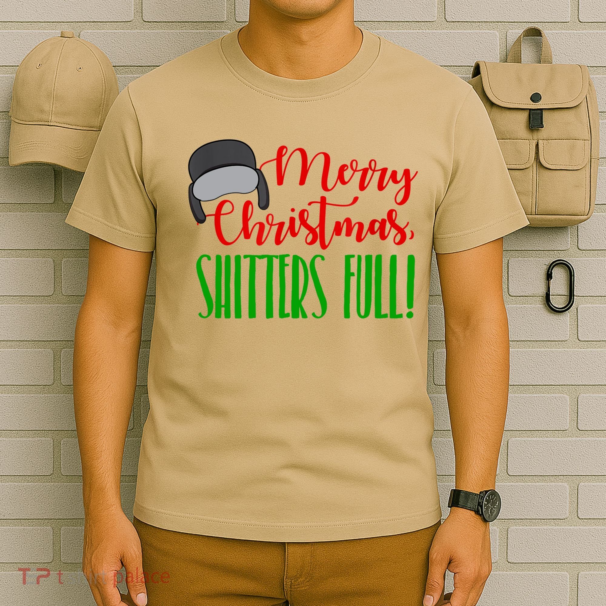 Funny Merry Christmas Quote Shitters Full Ts Mens T-Shirt