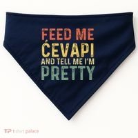 Feed Me Cevapi Funny Balkan Food USA-Made Doggie Bandana thumb 0