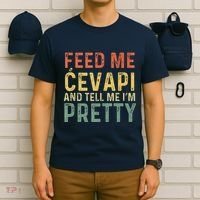 Feed Me Cevapi Funny Balkan Food T-Shirt thumb 6